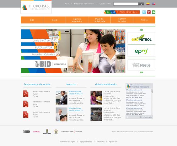 INTERNATIONAL FORUMS